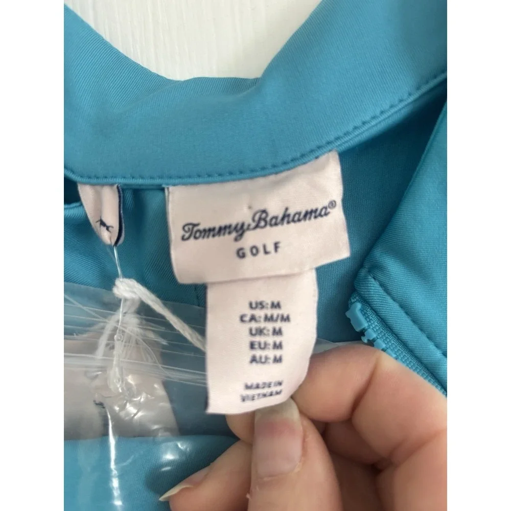 Tommy‎ Bahama Golf Women's Zip Golf Dress Scuba Blue Medium With Matching Shorts